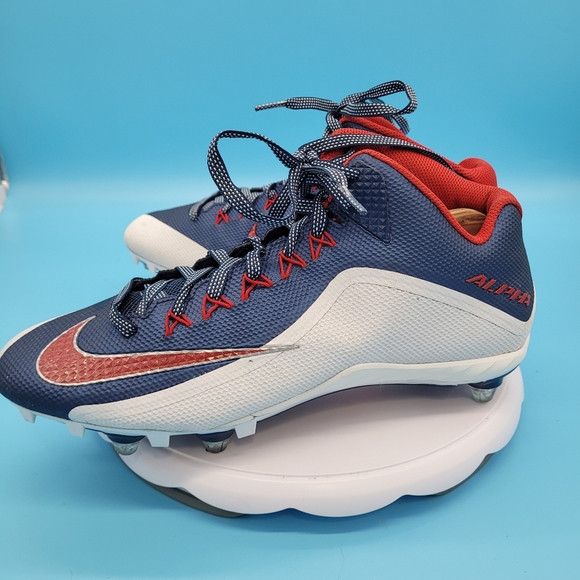 Nike Alpha Pro 2 3/4 TD Football Cleats Men Size 12.5 - 742766-413 - Picture 4 of 9